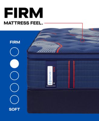 Posturepedic Elite Brenham II 16" Firm Euro Pillow Top Mattress Set - Full