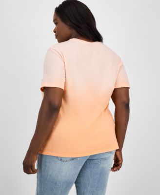 Trendy Plus Size Crewneck Stitch Surf Graphic 