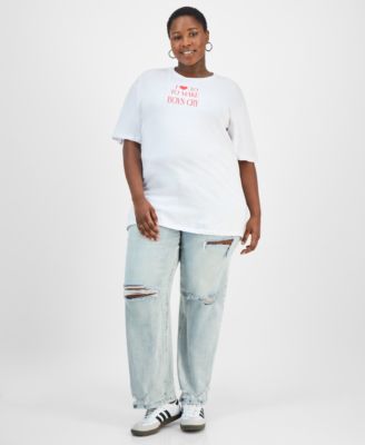 Trendy Plus Size Cherry Graphic T-Shirt