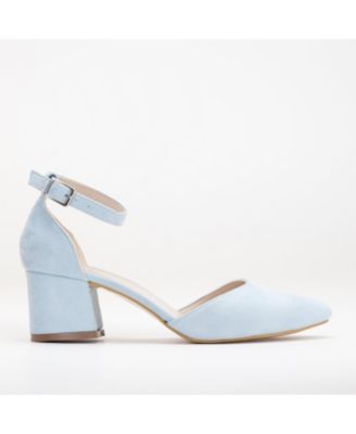 Miranda Low Block Heels with Pearls