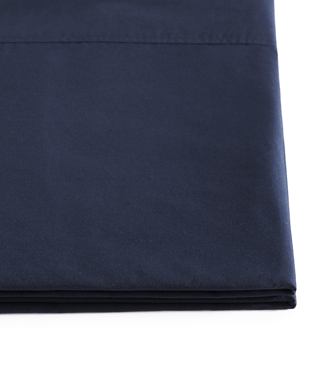 Tommy Hilfiger Solid 200-thread Count Cotton Percale 3-pc. Sheet Set, Twin Xl In Navy