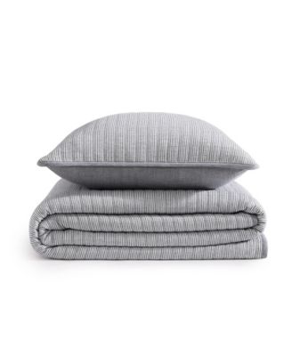 Ithaca Stripe Cotton Reversible 2-Pc. Quilt Set, Twin