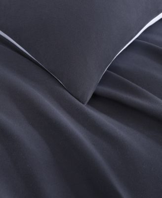 Micro Pique 3-Pc. Duvet Cover Set, Full/Queen