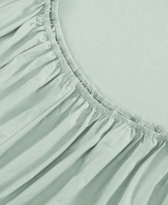 Tommy Hilfiger Solid 144-Thread Count Cotton Chambray Washed 4-Pc. Sheet Set, Queen