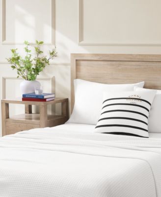 Placement Stripe Knitted Square Pillow, 20" X 20"