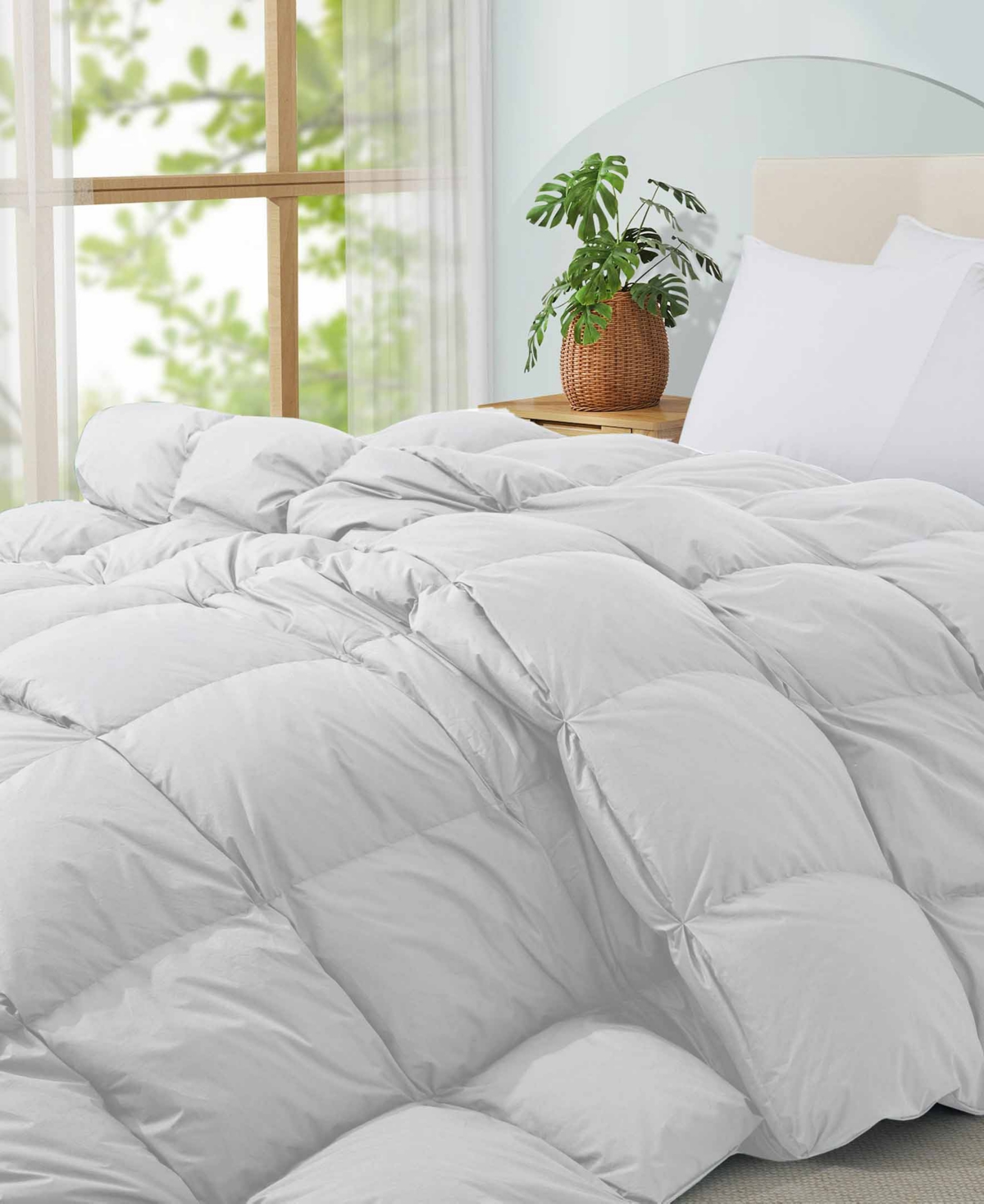 Unikome All Season Goose Down And Feather Comforter, King