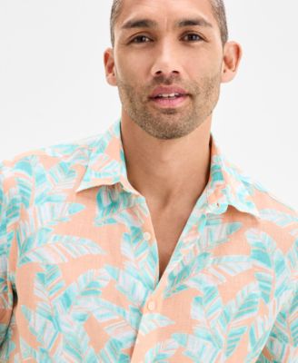 Men's Leaf-Print Shirt, Exclusively at Macy's