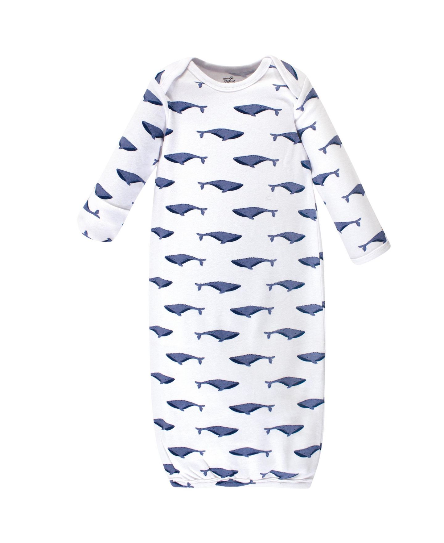 Платья Touched by Nature Soft Natural Cotton Sleep Gowns для мальчиков-малышей, цвет: Синий — фото 3