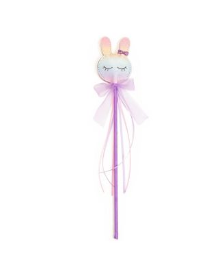 Girls Pastel Rainbow Easter Bunny Wand