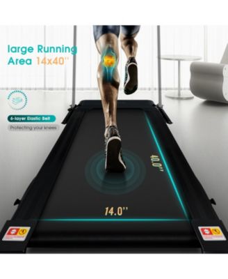 Electric Foldable Treadmill with LCD Display and Heart Rate Sensor