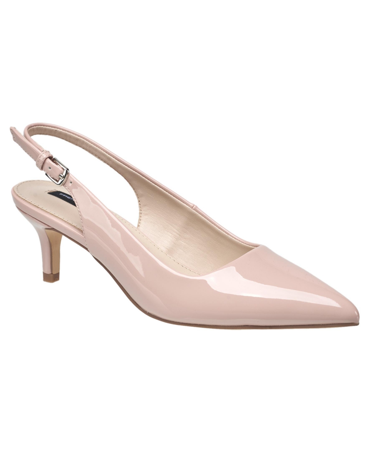 Ladies Quinn Slingback Kitten Heel - Blush
