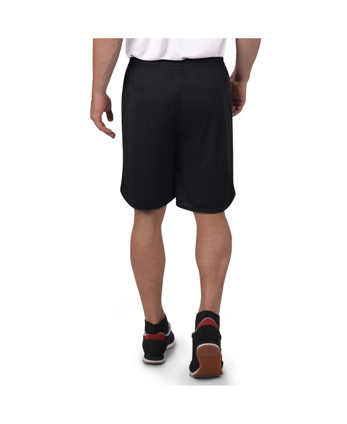 Msx By Michael Strahan Men's Black Detroit Lions Mesh Shorts In Black