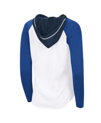 Women's White St. Louis Blues VIP Raglan Long Sleeve Hoodie T-Shirt