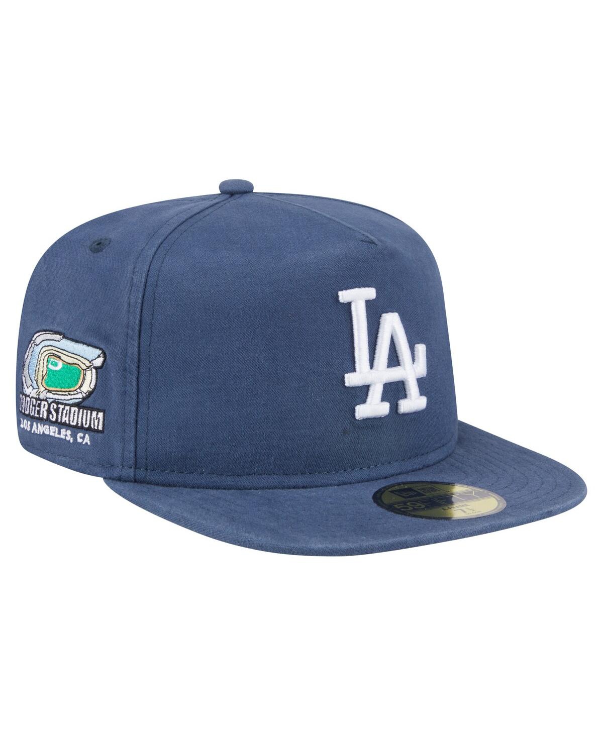 NEW ERA MEN'S BLUE LOS ANGELES DODGERS CHAMPIONSHIP SIDE FLAG A-FRAME 59FIFTY FITTED HAT 