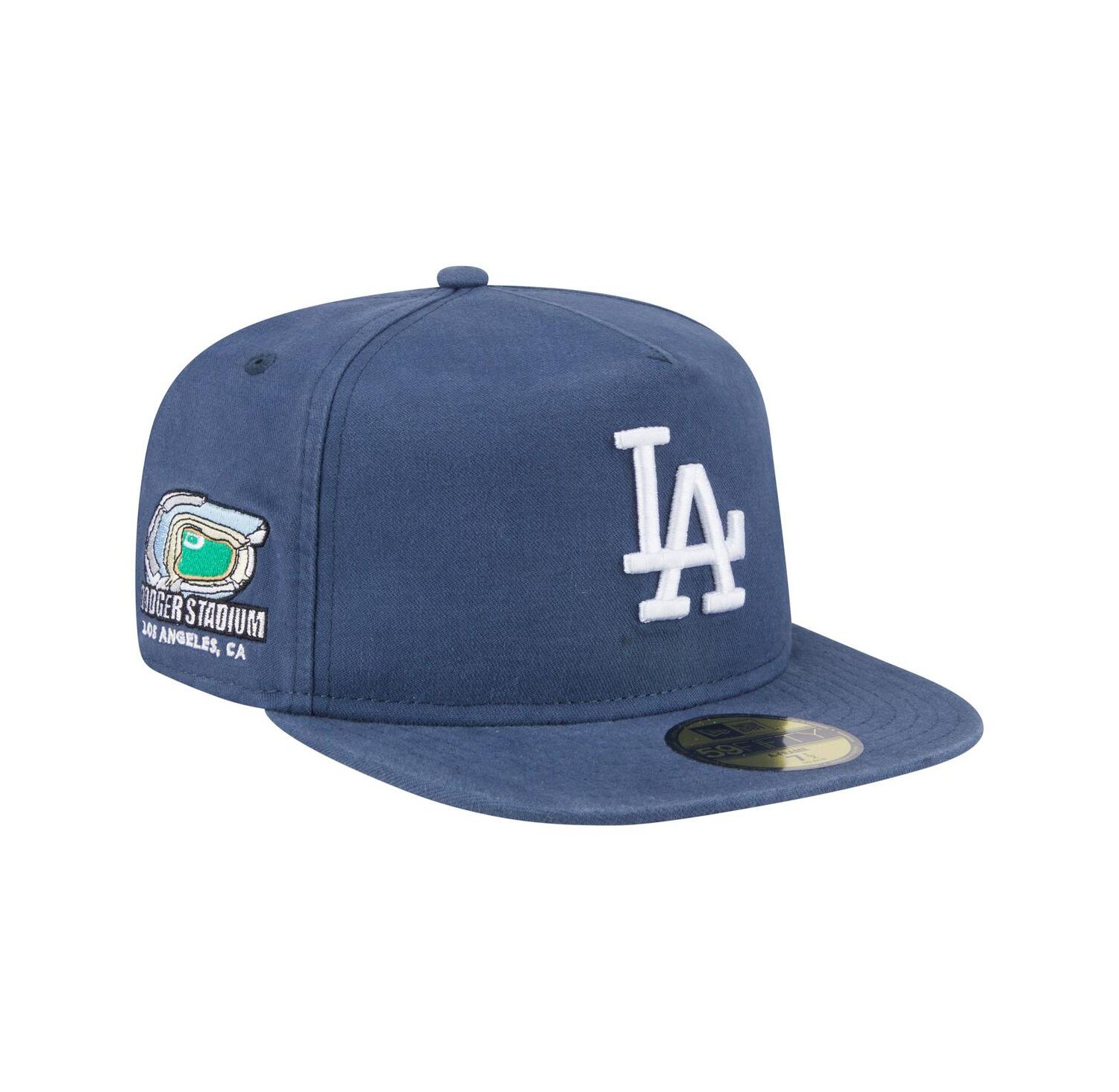 Men's Blue Los Angeles Dodgers Championship Side Flag A-Frame 59FIFTY Fitted Hat