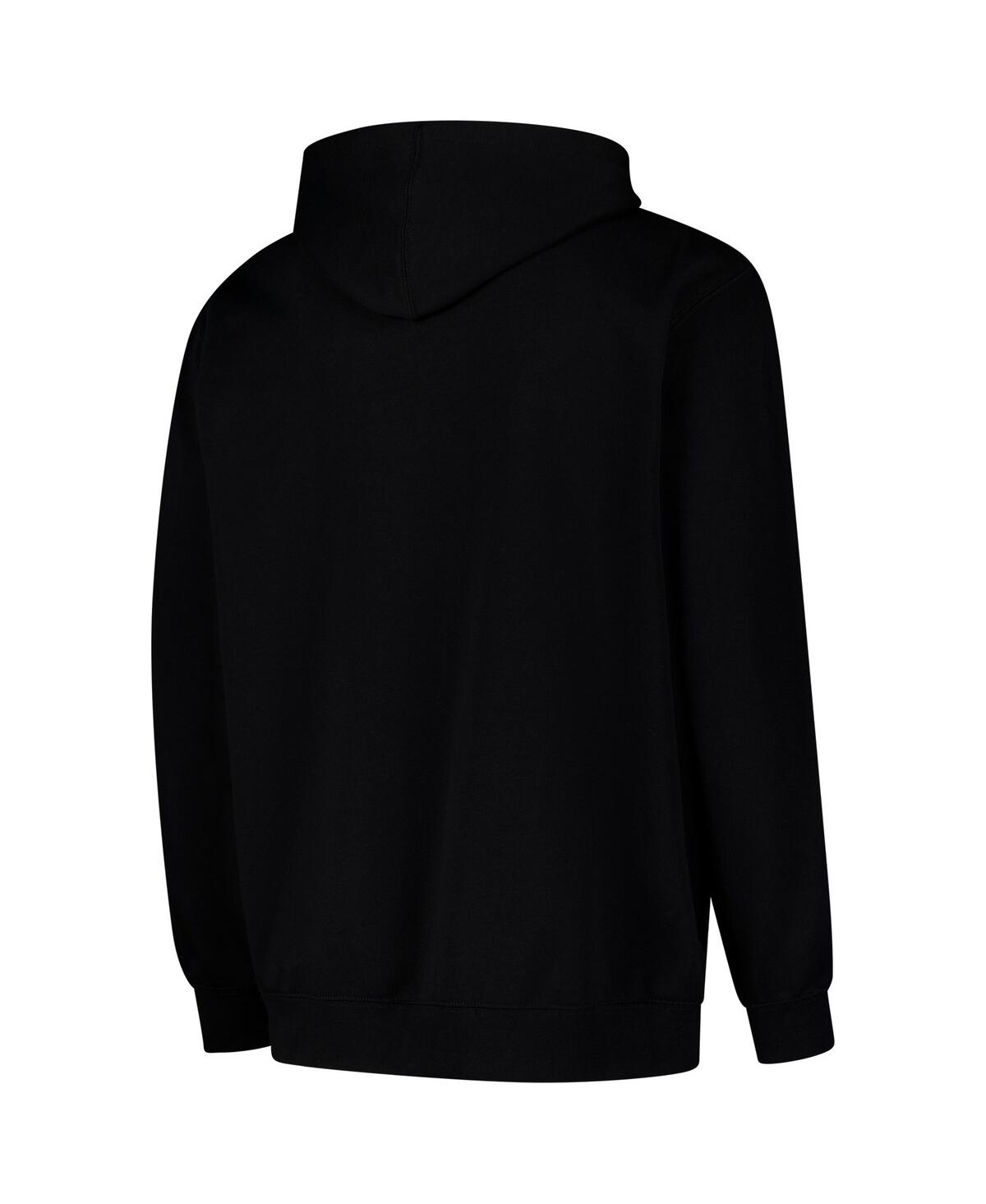 Colosseum Men's Black Temple Owls Arch Logo 3.0 Full-zip Hoodie In Black