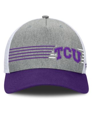 Men's Heather Gray/Purple TCU Horned Frogs Profile Trucker Adjustable Hat