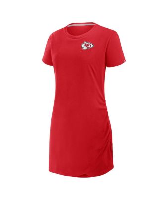 Women's Red Kansas City Chiefs Level Up Relaxed Fit Drape Dress