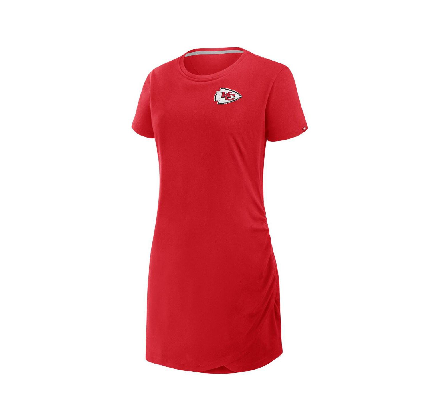 Women's Red Kansas City Chiefs Level Up Relaxed Fit Drape Dress