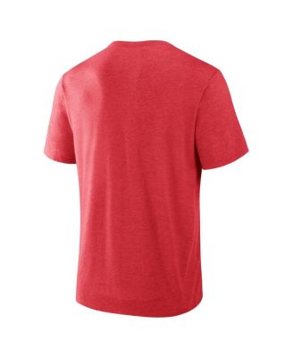 Men's Red Wisconsin Badgers Dynamic Showdown Tri-Blend T-Shirt