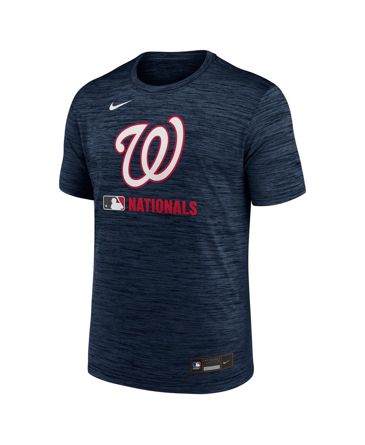 Nike Men's Navy Washington Nationals Authentic Collection Velocity Performance Practice T-shirt In Blue