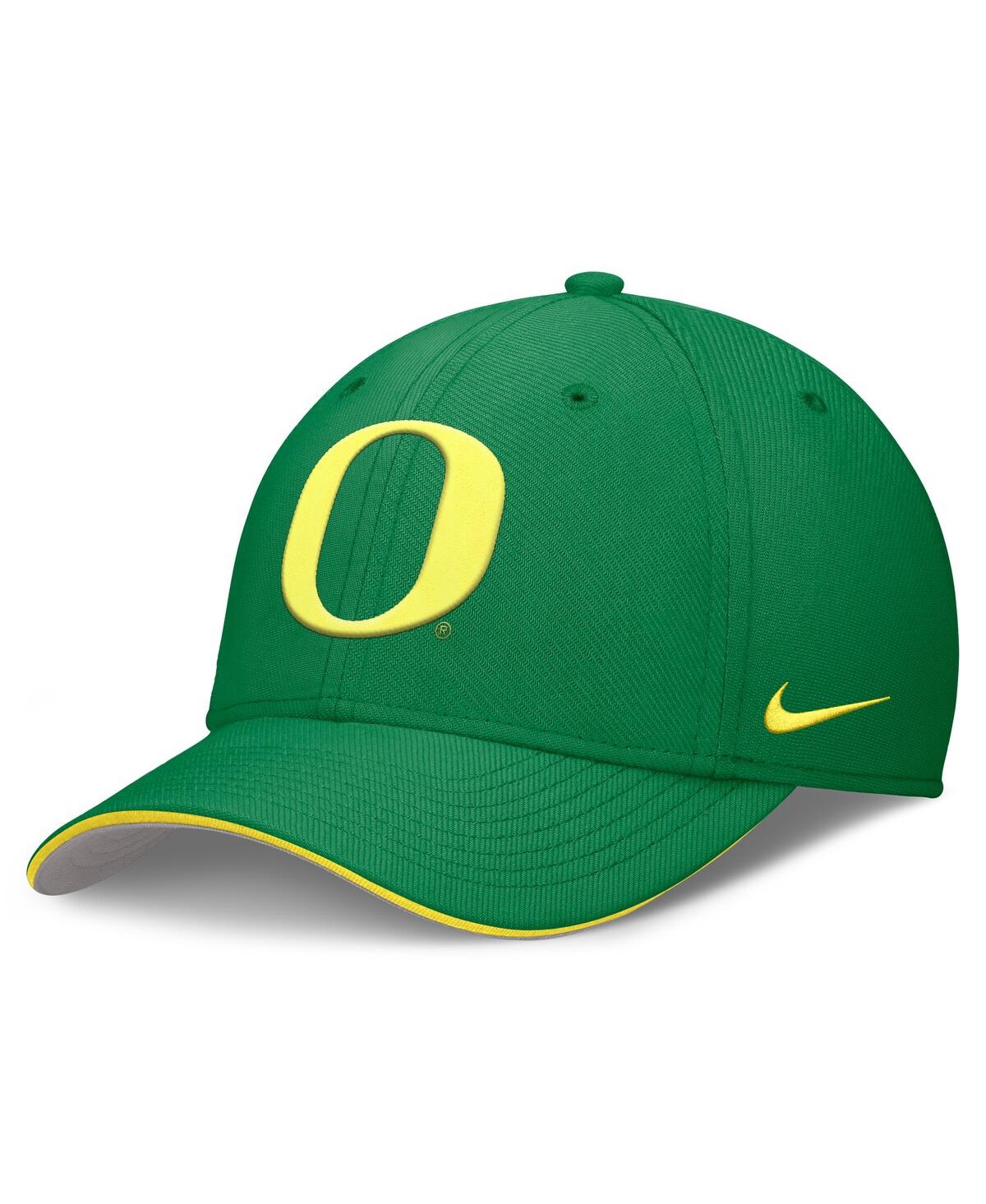 Nike Men's Green Oregon Ducks 2025 Dugout Coaches Rise Swoosh Performance Flex Hat