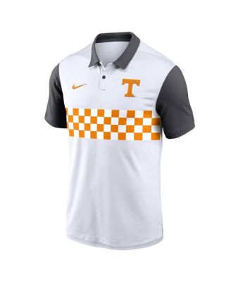 Men's White Tennessee Volunteers Campus Pattern Vapor Performance Polo Shirt