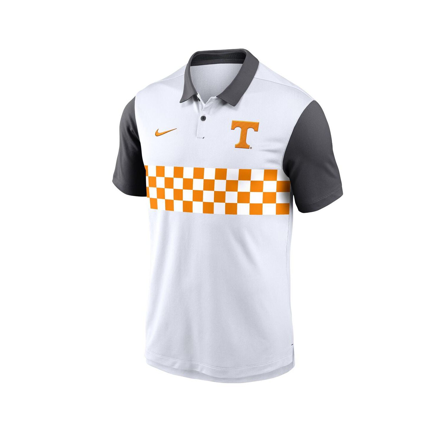 Men's White Tennessee Volunteers Campus Pattern Vapor Performance Polo Shirt