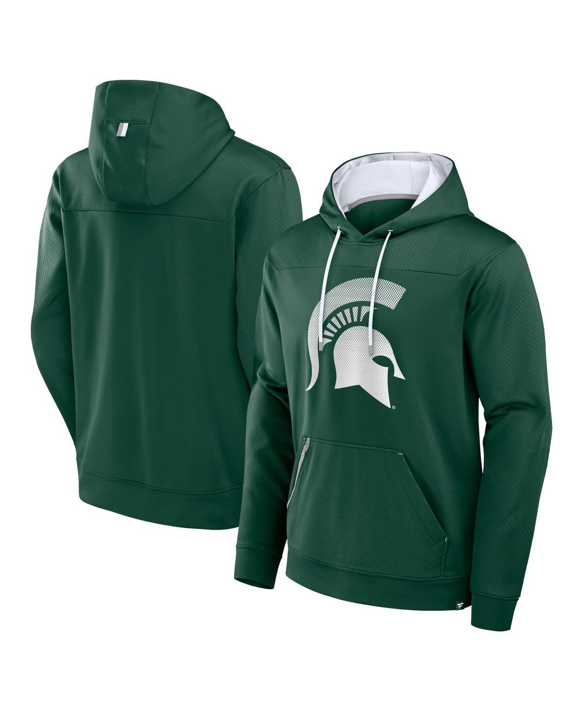 Fanatics Men's  Green Michigan State Spartans On The Ball Pullover Hoodie In Green