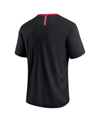 Men's Black Nebraska Huskers Defender Fade Slant T-Shirt