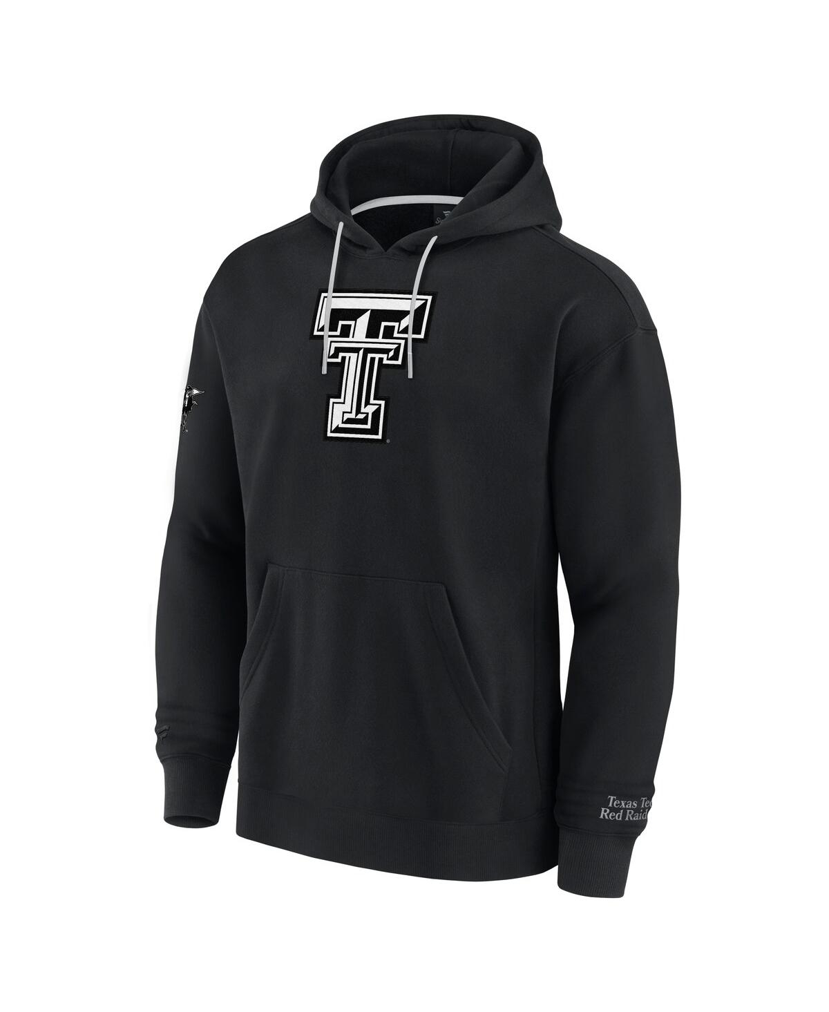 Fanatics Men's Black Texas Tech Red Raiders Pace Pullover Hoodie In Black