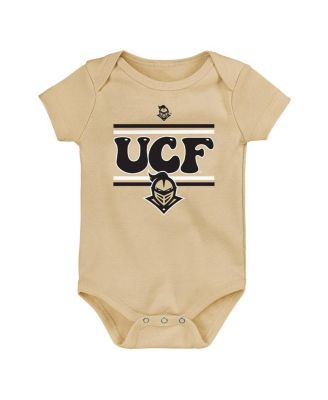 Newborn Gold/Black UCF Knights Sunday Comics Bodysuit 3-Pack