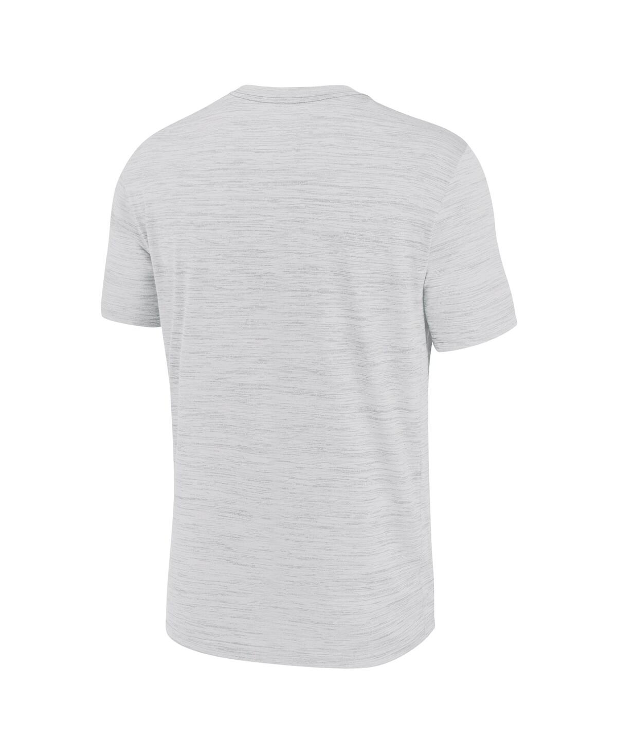 Jordan Men's White Ucla Bruins Campus Center Block Velocity Performance T-shirt In White