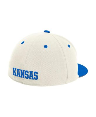 Men's Cream Kansas Jayhawks On-Field Fitted Baseball Hat