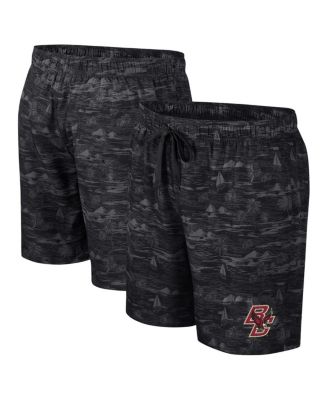 Colosseum - Men's Black Boston College Eagles Ozark Swim Shorts