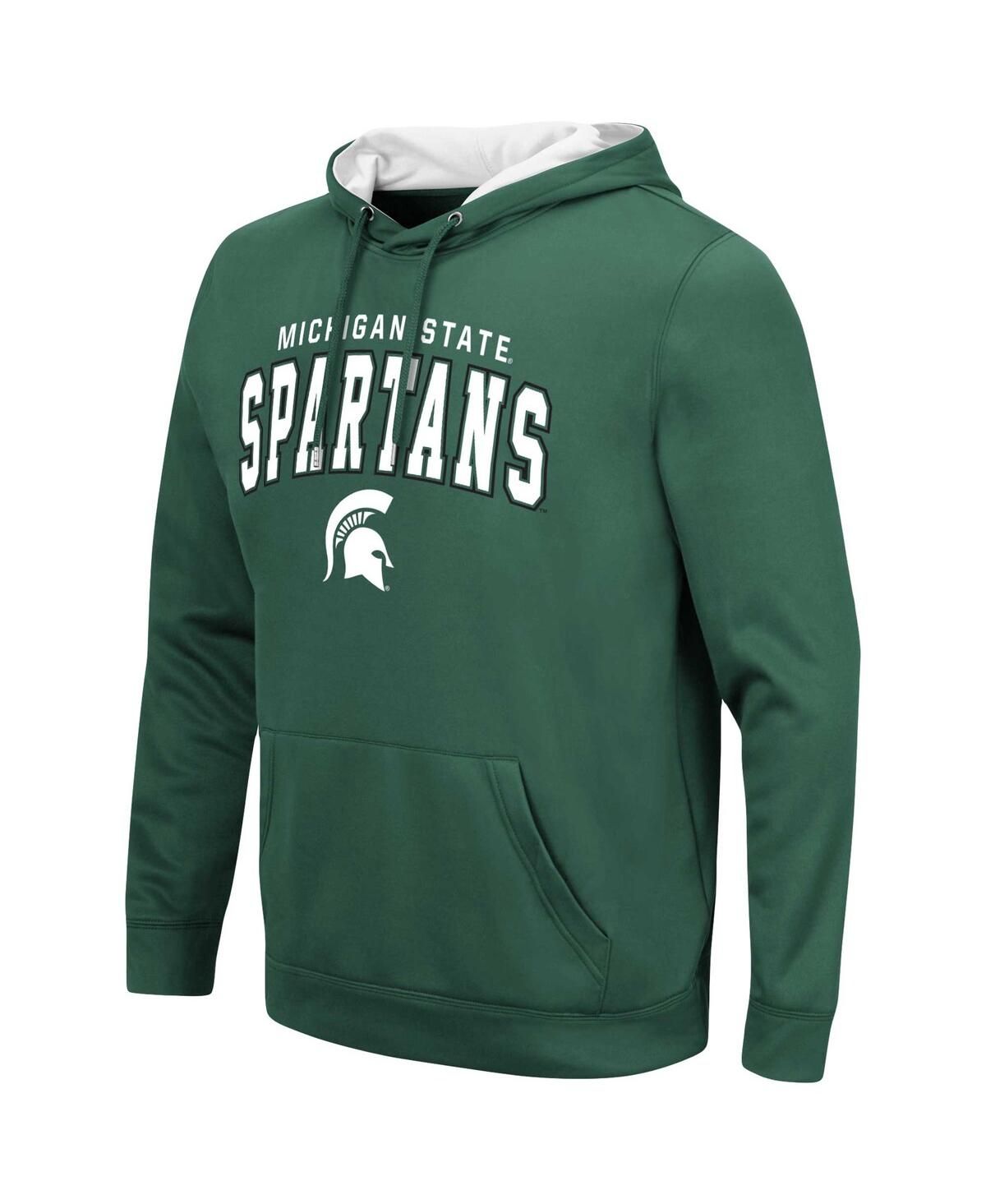 Colosseum Men's Green Michigan State Spartans Resistance Pullover Hoodie In Green