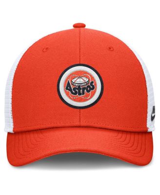 Men's Orange Houston Astros Cooperstown Collection Rise Trucker Adjustable Hat