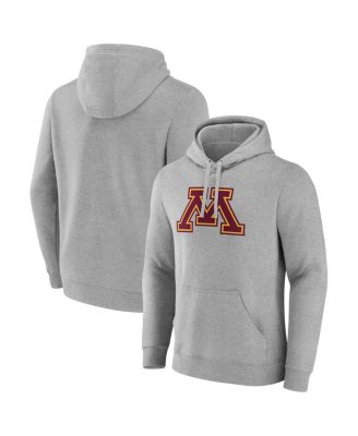 Fanatics - Men's  Gray Minnesota Golden Gophers Fleece Pullover Hoodie