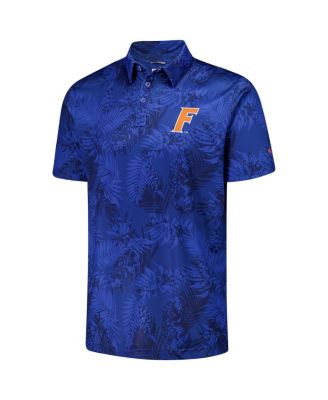 Men's Royal Florida Gators PFG Super Terminal Tackle Omni-Shade Bangalow Polo Shirt