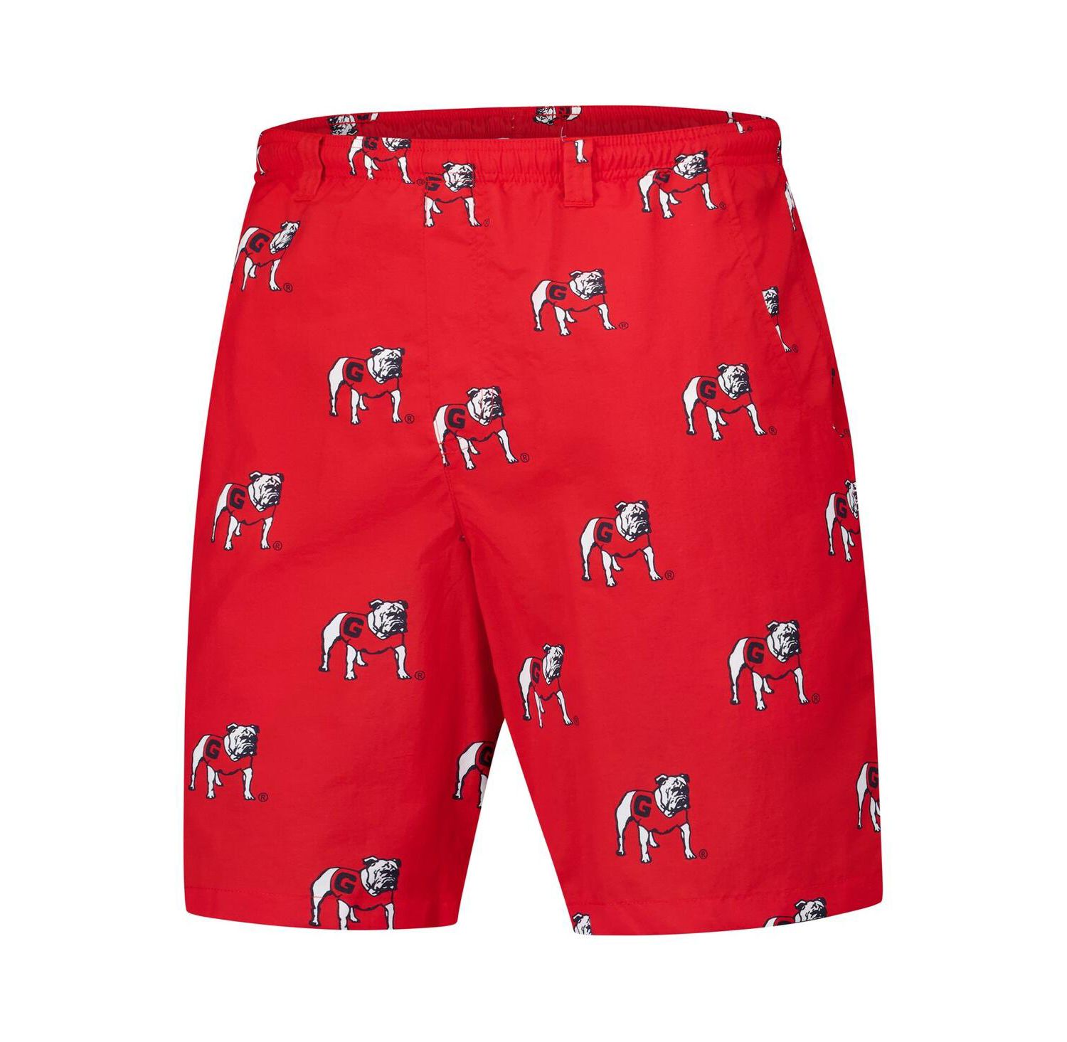 Men's Red Georgia Bulldogs PFG Back Cast III Omni-Shade Shorts