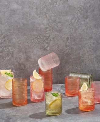 Khen Vintage Hobnail Lowball Tumbler, Set of 5