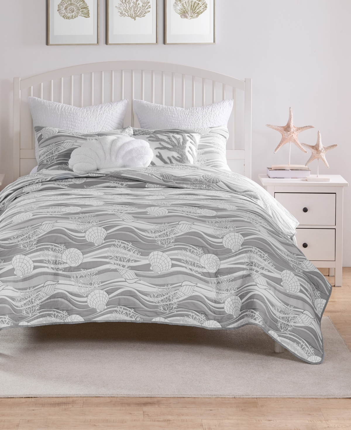 Greenland Home Fashions Dover Reversible Matelasse -Pc. Coverlet Set