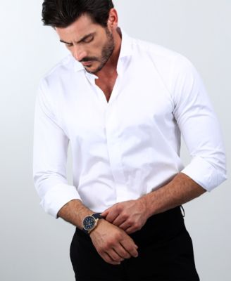 Men's Chronograph Blue Silicone Watch, 44mm