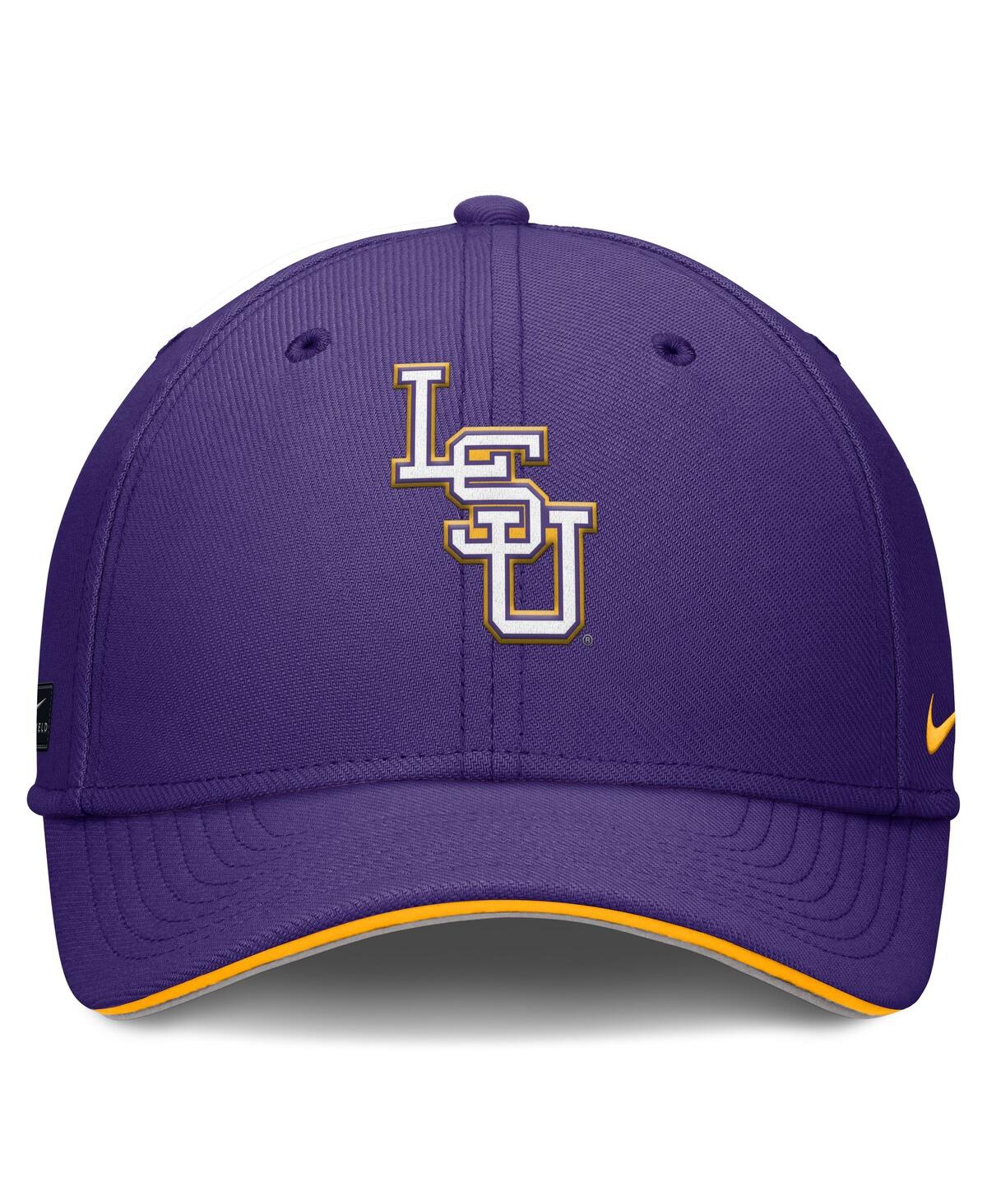 Nike Men's Purple Lsu Tigers 2025 Dugout Coaches Rise Swoosh Performance Flex Hat
