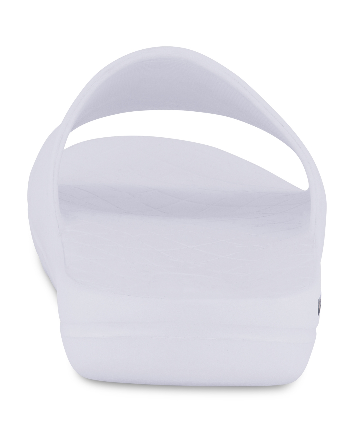 Karl Lagerfeld Men's Signature Logo Pool Slide In White