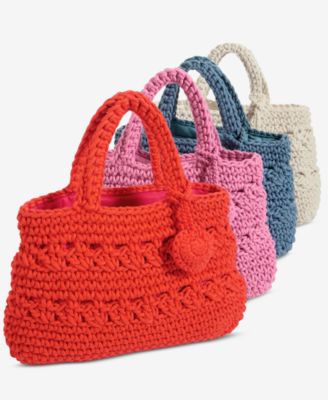 Crochet Medium Tote Bag, Exclusively at Macy's