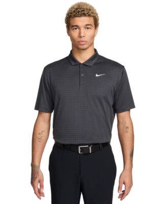 Nike - Men's Core Dri-FIT Classic-Fit Dot-Print Golf Polo Shirt