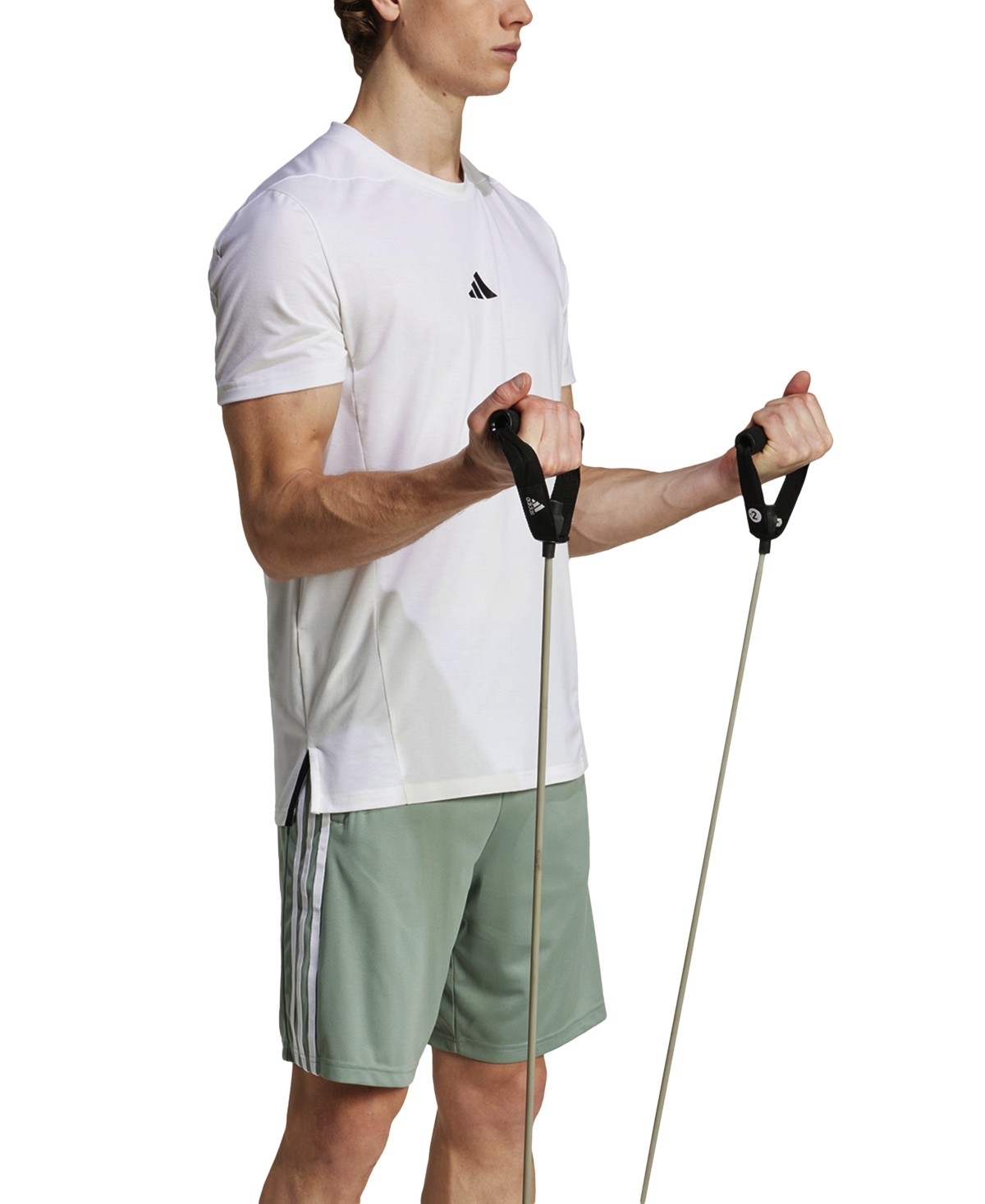 Adidas Originals Men's Train Essentials Classic-fit Aeroready 3-stripes 10" Training Shorts