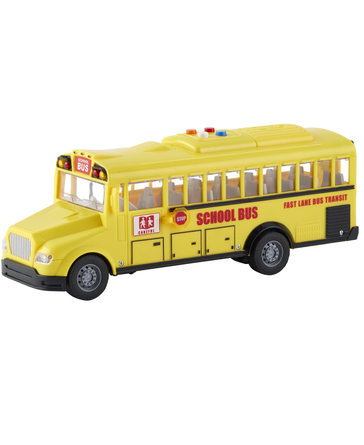 Shop Fast Lane Light And Sound School Bus In Yellow