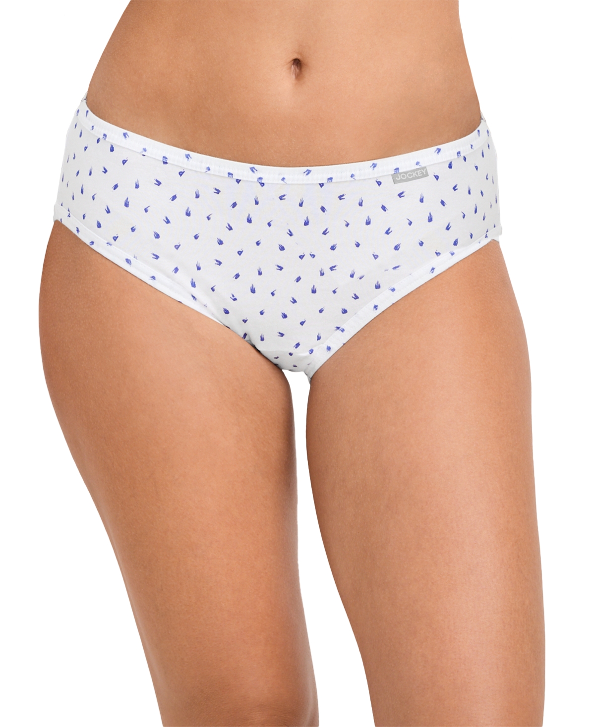 Jockey Elance Bikini Underwear 3 Pack 1489 In Future Dusk,brush Dot Grape-print,floral